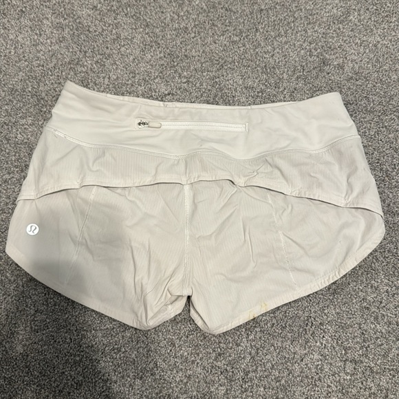Lululemon, size 2, white shorts. - Picture 2 of 2